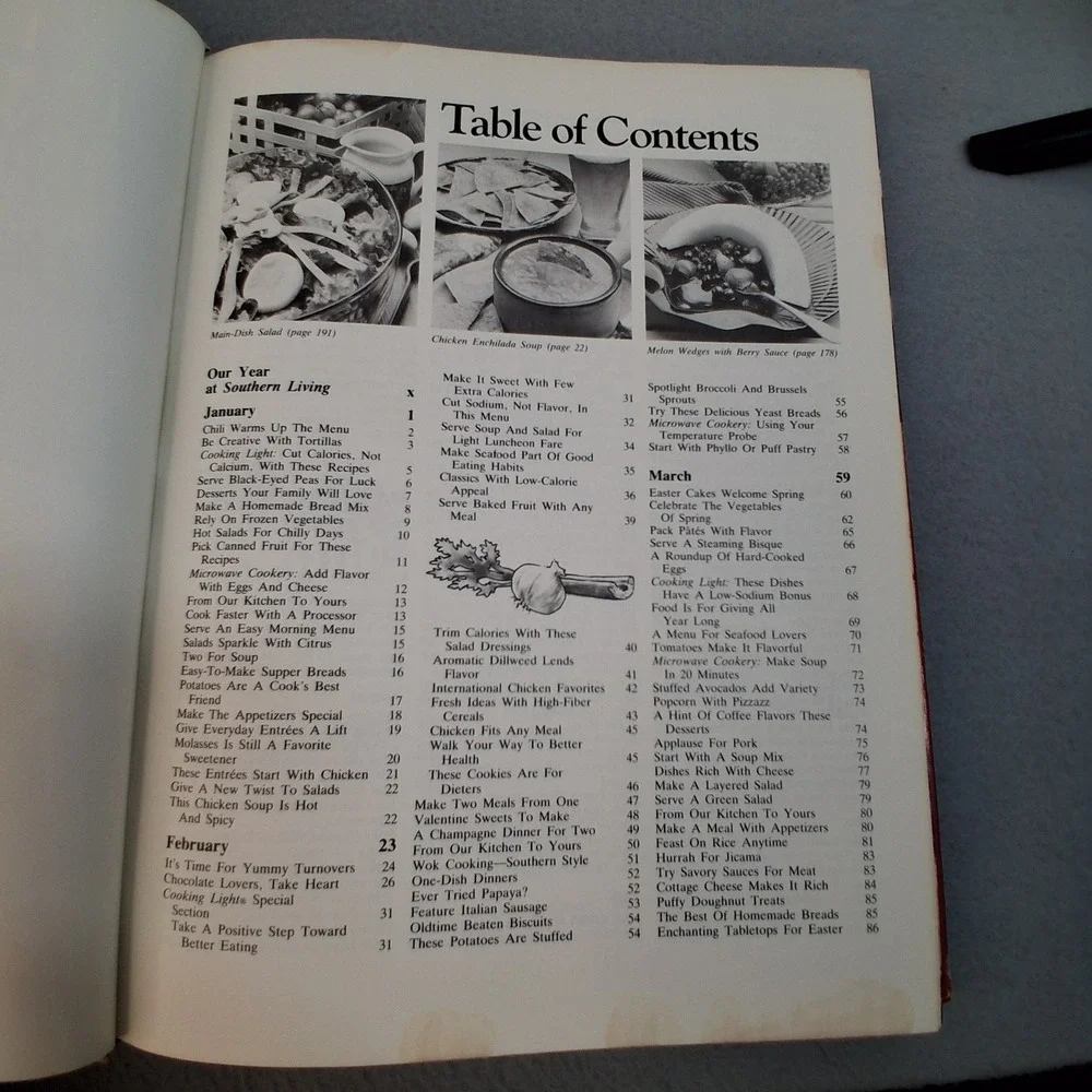 Southern Living 1986 Annual Recipes Oxmoor House 1986 Hardcover